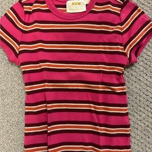 Anthropologie Maeve Kids Vibrant Striped Tee